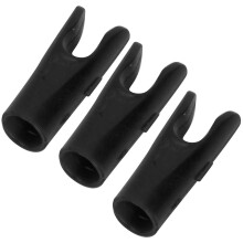 Sturdy 50Pcs Black Arrow Nocks Insert Pin Shaft Tails for Bows