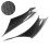 2pcs Interior Door Pull Handle Cover Trim Carbon 8