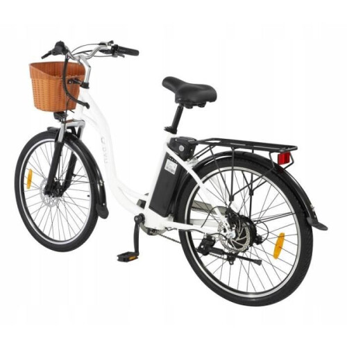 DYU Bicicleta elétrica - DYU - C6 - 26 polegadas - Motor 350W - Bateria 36V 12.5Ah - 70KM de autonomia - Branco 2