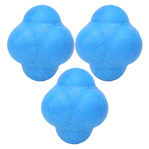 3pcs Hex Bounce Reaction Ball TPR Coordination