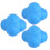 3pcs Hex Bounce Reaction Ball TPR Coordination 2