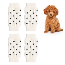 4 Stück Hundeknieprotektoren, süßes Polka-Dot-Design, bequemer, hoch dehnbarer, schmutzabweisender Knieschutz für Hunde M
