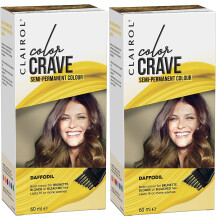 2 x 60ml Clairol Color Crave Semi Permanent Hair Colour - Daffodil