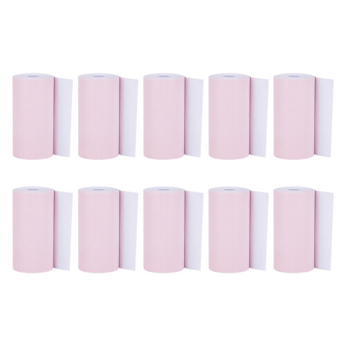 10 Pink Thermal Receipt Paper Rolls for 58mm Thermal Printer 1