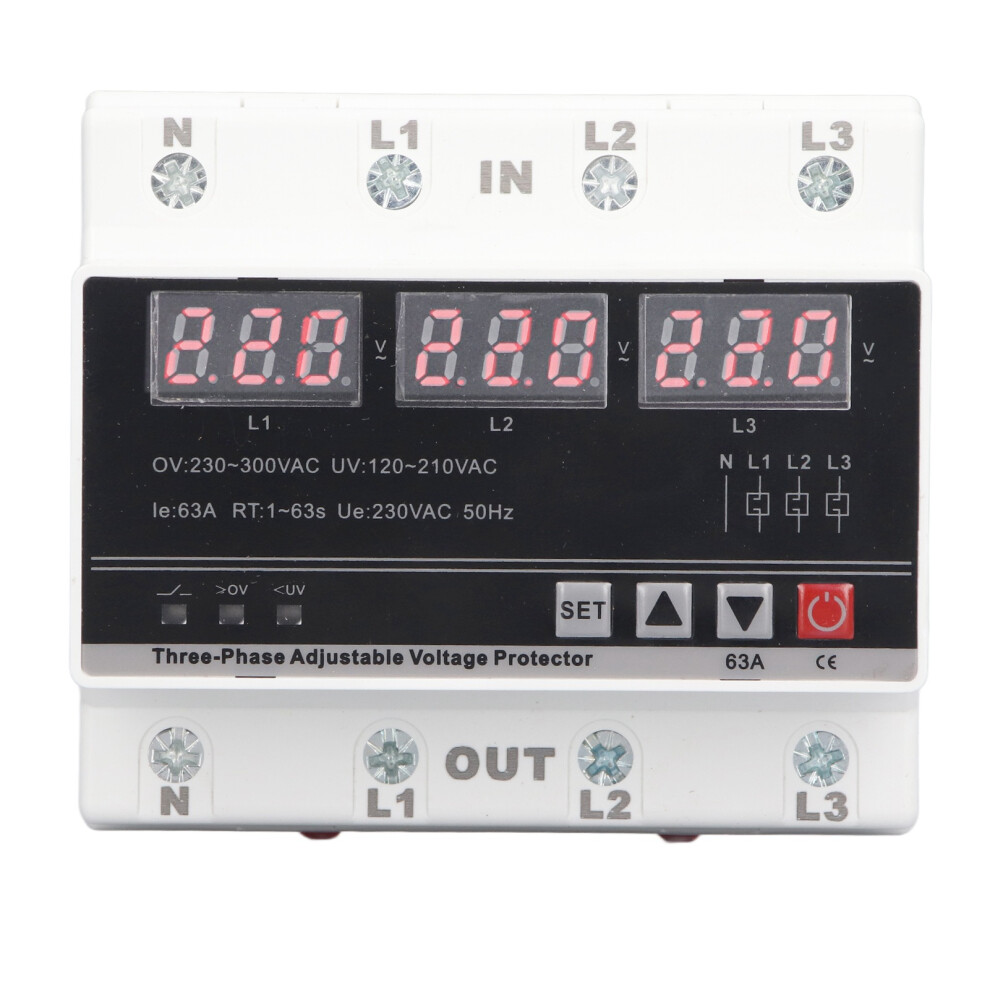 3 Phase Adjustable Protector Over Under Voltage