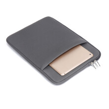 Weiche 14'' graue Laptoptasche wasserdichte Reißverschlusstasche für Ultrabook & MacBook