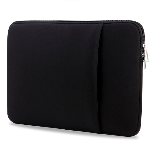 Weiche 13-17" Laptoptasche mit Fronttasche, Schwarz Grau Pink Blau 2