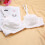 Comfortable Cotton Front Open Nursing Bra for Maternity - White 34/75 14