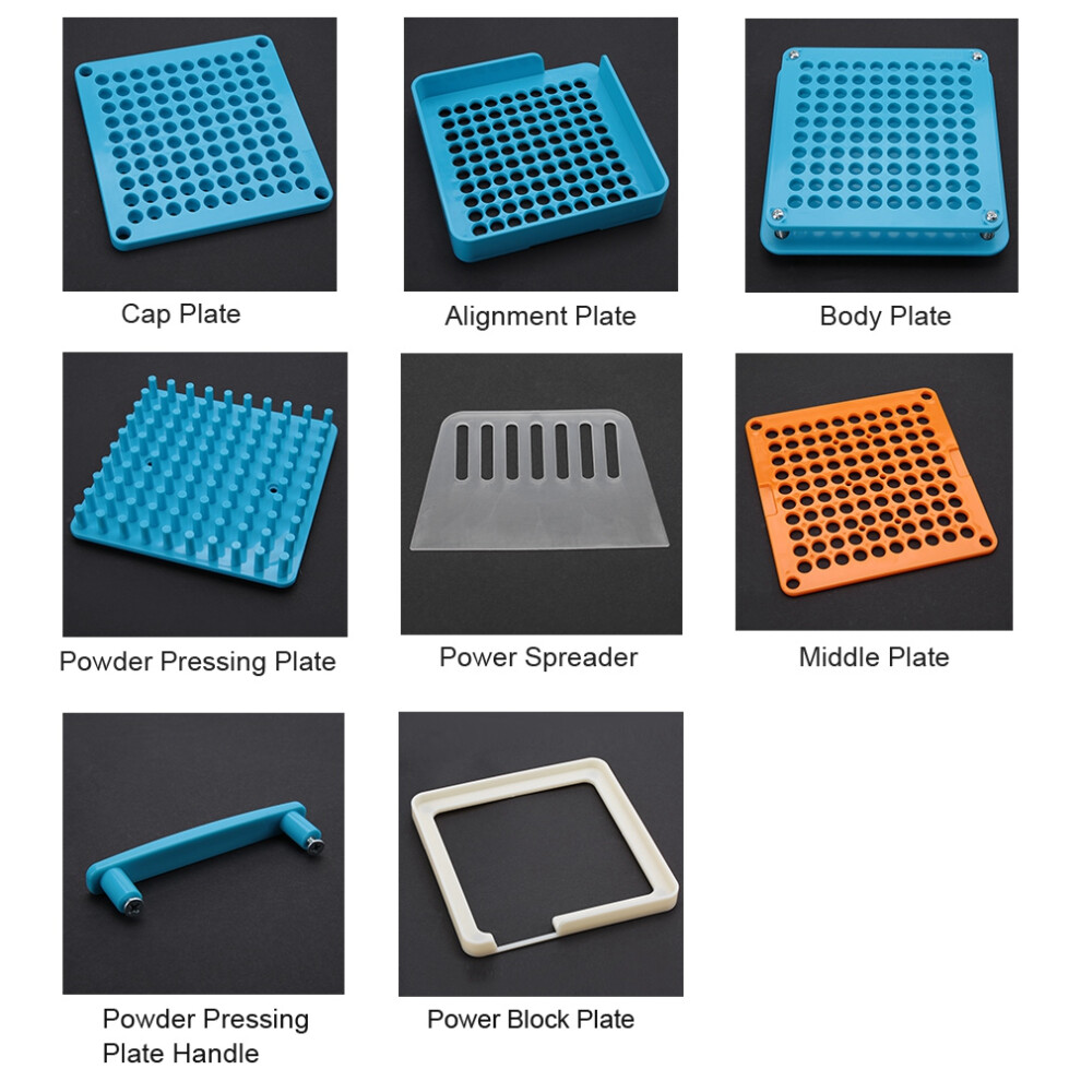 Blue 100 Hole Capsule Filler With Powder Spreader Plates (00#, )