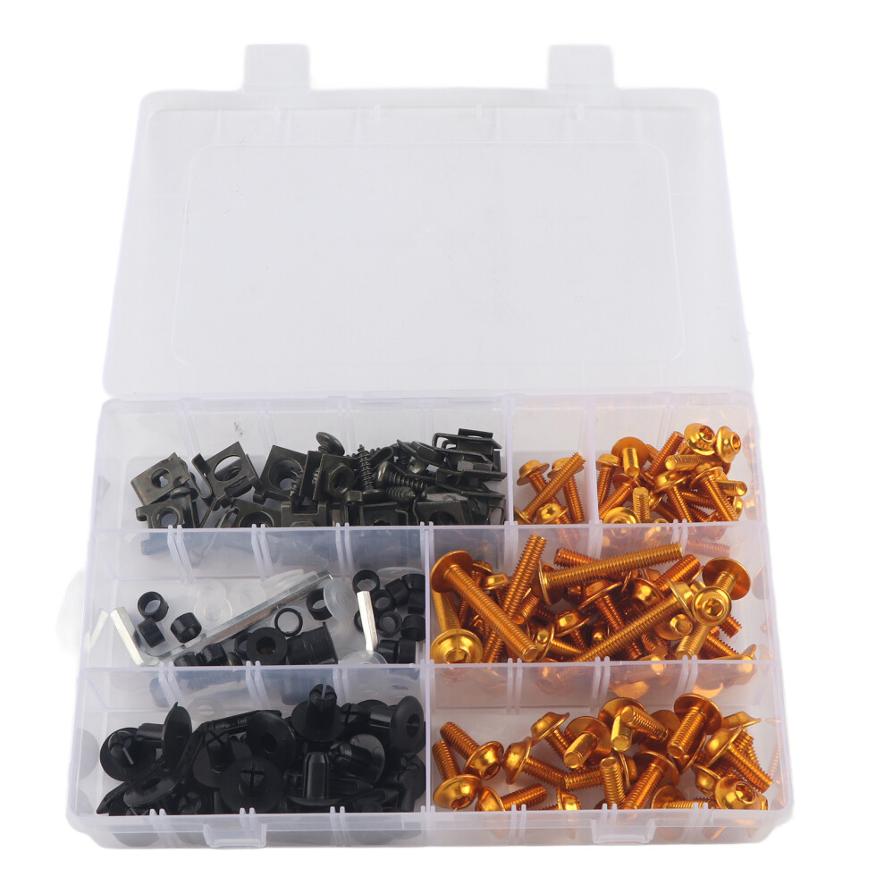 198Pcs/Set Windscreen Fairing Screws M5 M6 Bolts 9121376646072