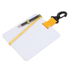 Underwater Writing Slate Board with Swivel Clip for BCD Vest - 7.5x5.5 inch