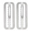 2pcs 304 Stainless Steel D Ring Diving Buckle 1