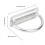 2pcs 304 Stainless Steel D Ring Diving Buckle 14