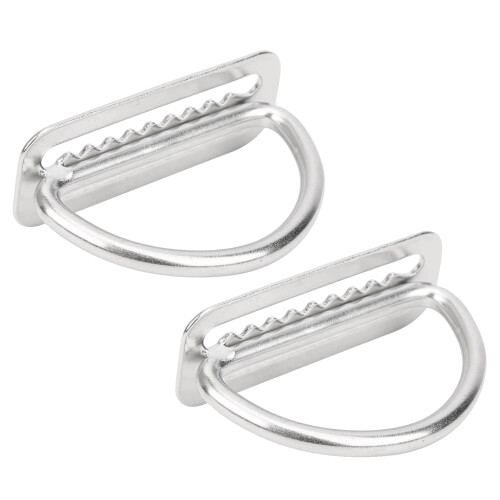2pcs 304 Stainless Steel D Ring Diving Buckle 1
