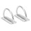2pcs 304 Stainless Steel D Ring Diving Buckle 7