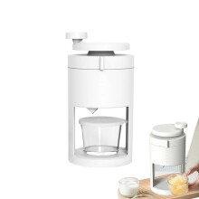 Manual Ice Breaker Shaved Ice Maker Hand Crank Portable Ice Crusher Machine Rustproof Kitchen Gadget for Smoothies Slushies