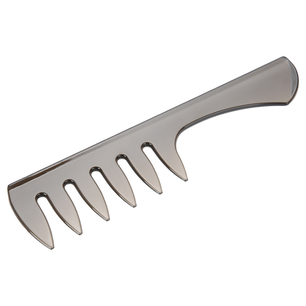 Unisex Black Travel-Friendly Hair & Beard Comb With Gentle Round Teeth