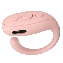 Mobile Phone Bluetooth Fernbedienung ABS-Ringform mit langer Batterielebensdauer Kamera-Fernauslöser für Tablet Pink