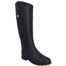 (Black, 6 (Adults')) Hunter Refined Riding Boot Rubber Women's Black Wellington Boots