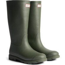 (Green, 8 (Adults')) Hunter Downpour Tall Insulated Boot Rubber Men's Dark Olive Wellington Boots