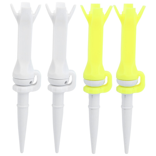 4Pcs PU Plastic 4 Claw Golf Tees 180 Degree