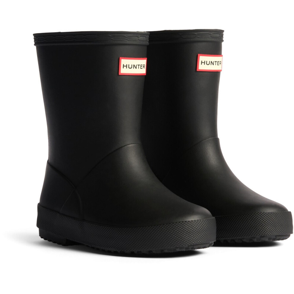 Hunter (Black, 4 (Adults')) Kids First Insulated Boot Rubber Kid's Black Wellington Boots
