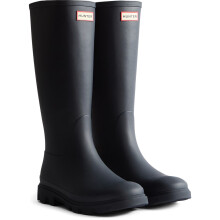 (Blue, 6 (Adults')) Hunter Downpour Tall Boot Rubber Women's Hunter Navy Wellington Boots