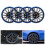 4pcs 15in Wheel Hubcap Snap On Hub Caps Cover 5