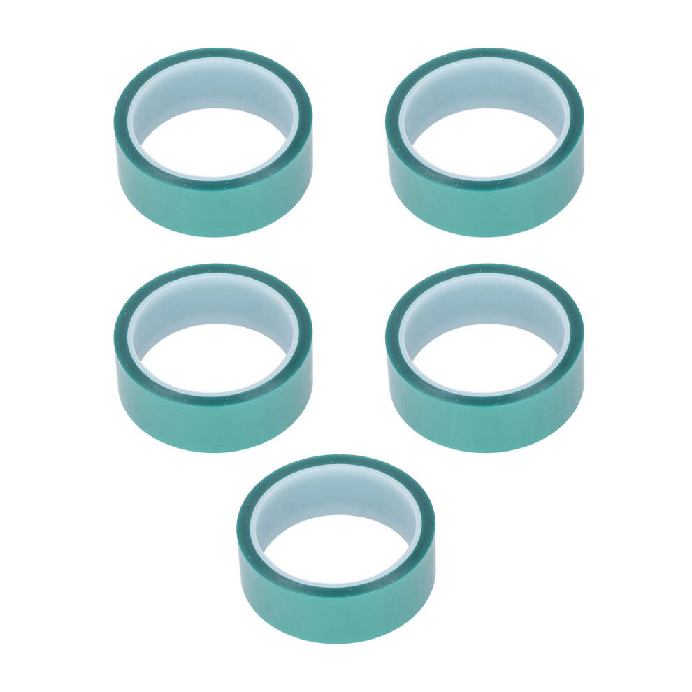 5 Pcs Masking Tape Green 33mm Width 33m Length