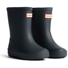 (Blue, 12 (Adults')) Hunter Kids First Insulated Boot Rubber Kid's Hunter Navy Wellington Boots