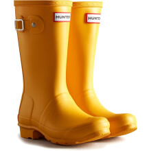 (Yellow, 13 (Adults')) Hunter Junior Originals Boot Rubber Kid's Hunter Yellow Wellington Boots