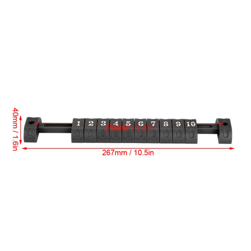 2 Stück Tischfußball-Score-Controller Schwarz 10 Zahlen 267mm40mm 1