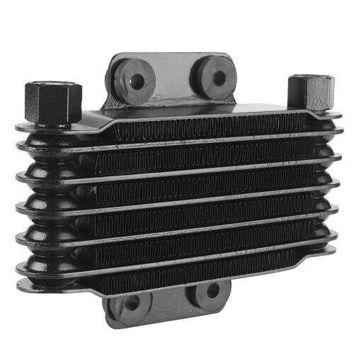 6 Row Engine Oil Cooler Black Cooling Radiator 1