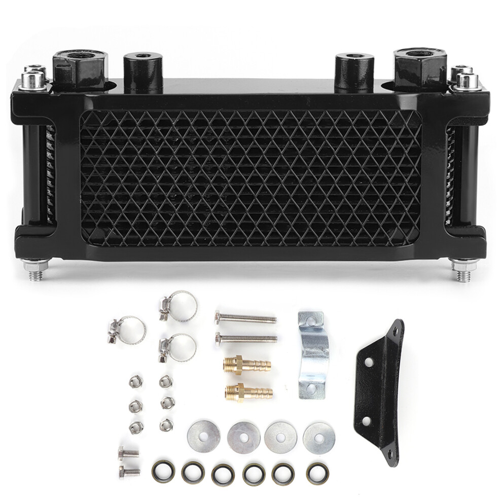 Engine Oil Cooler Universal Cooling Radiator Kit 9121376647765