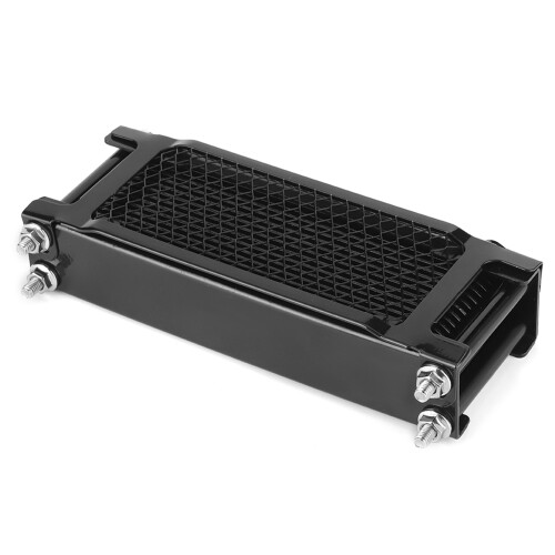Engine Oil Cooler Universal Cooling Radiator Kit 2