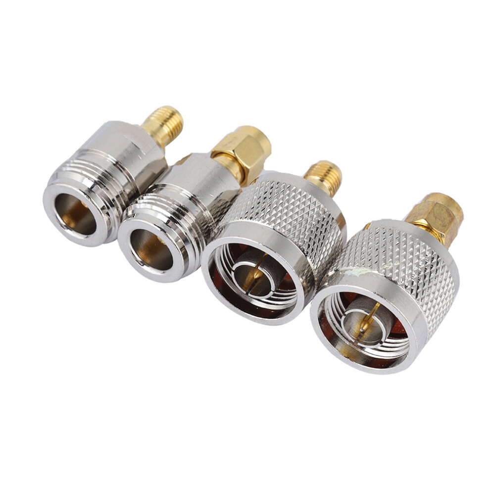 4Pcs Rf Coaxial Adapter Set N Male To Sma Female Sma Male/ Female Connectors 6911341139936