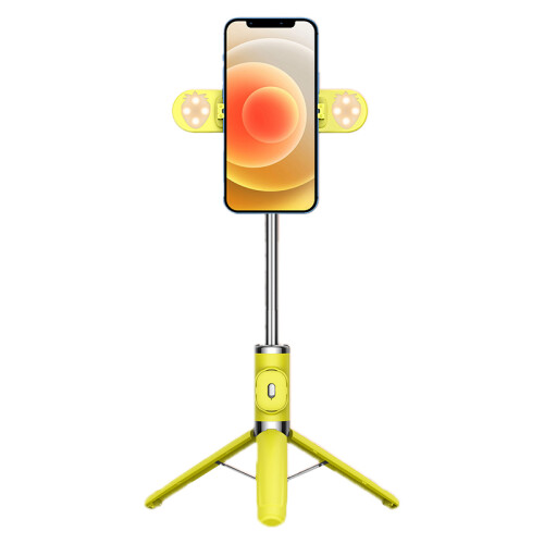 Trípode para teléfono de 104 cm 200 g con luz de relleno amarillo 1