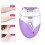 Epilador recargable con cabezal extraíble, morado 14