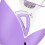 Epilador recargable con cabezal extraíble, morado 9