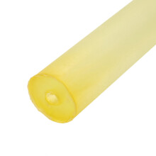 Yellow Polyurethane Hollow PU Rod 35mm OD 8mm Bore 500mm Length