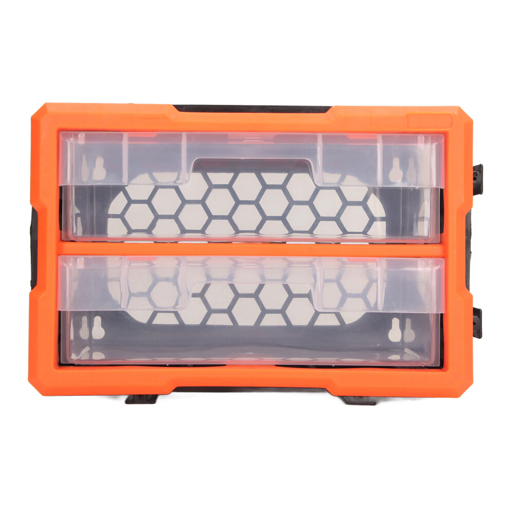 Hardware Box Organizer 2 Drawers Toolbox Large