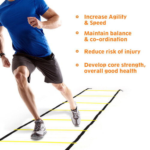 Speed Agility Training Ladder 12 Adjustable Flat 2