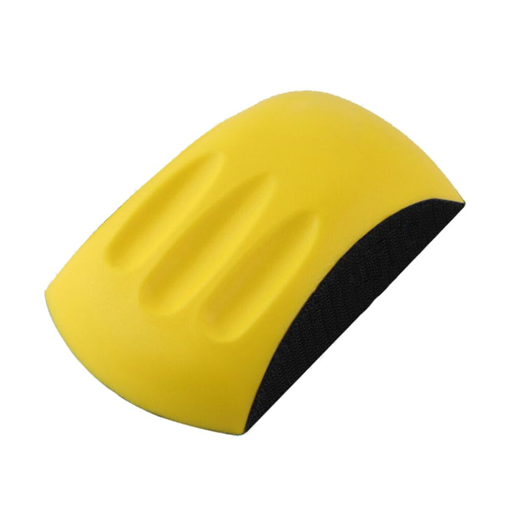 Practical Hand Sanding Block 15 Cm, Pu Material, Comfortable Grip, Durable Polishing Pad For Sandpaper And Hooks 6947110133997