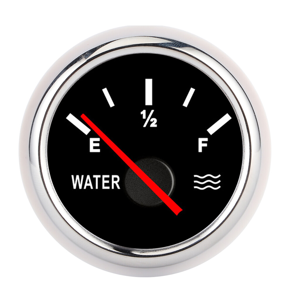 2In Pointer Water Liquid Level Gauge High Accuracy Silver 9121376650208