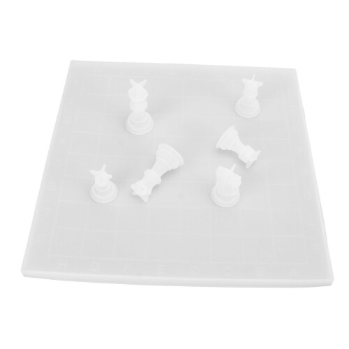 7 Stück Schachformen – flexibles Silikonharz-DIY-Set