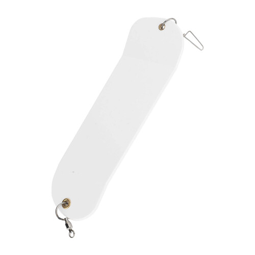 Flasher de trolling subacuático de plástico blanco de 65 g 2