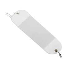 Flasher de trolling subacuático de plástico blanco de 65 g