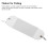 Flasher de trolling subacuático de plástico blanco de 65 g 11