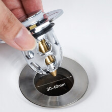 Tapón de fregadero abatible y tapa de desagüe de acero inoxidable apto para baño y cocina