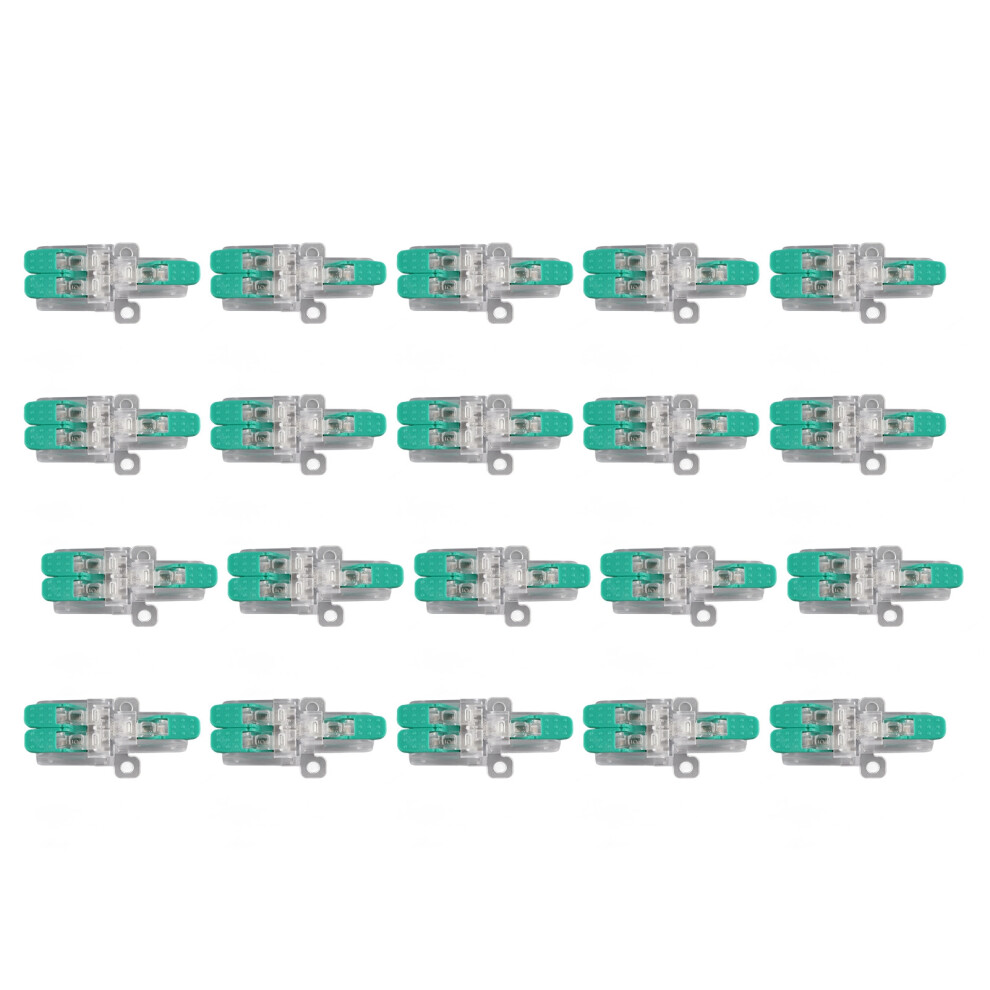 20Pcs Wire Splice Connector 1 In 2 Out Lever Wire